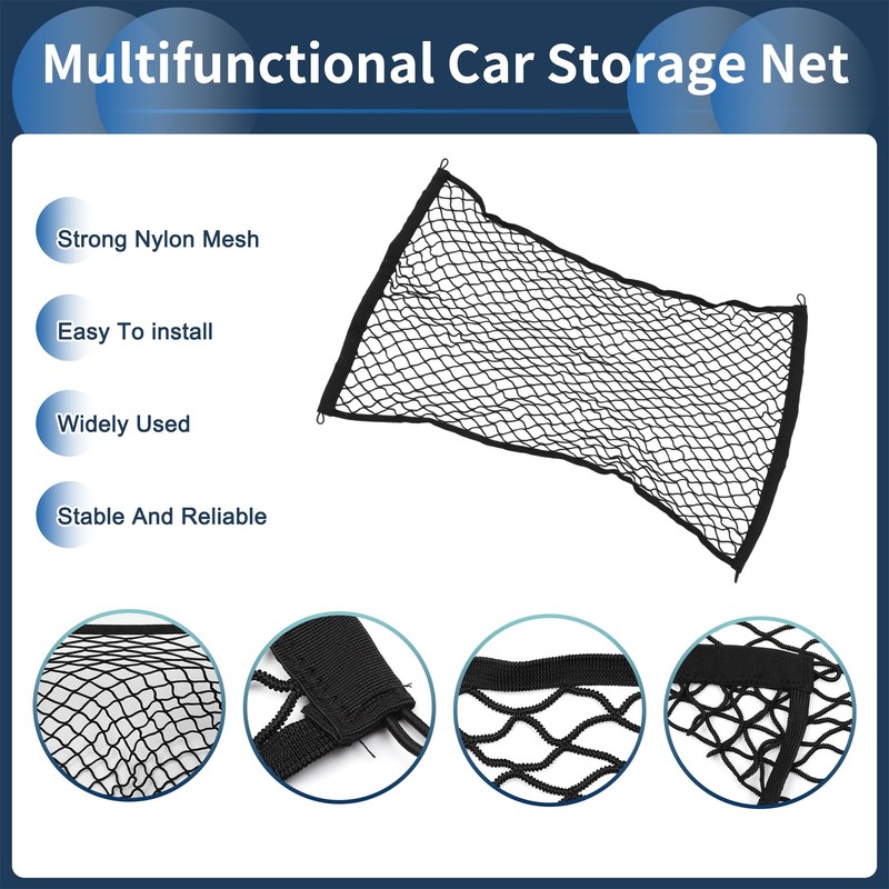 INFINAUTO Cargo Net 39.37 x 23.62 Inch Car Storage Net