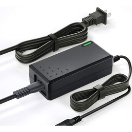 T POWER 54.6V 3-Prong Battery Charger for Movcan Electric Bikes V60, V60 Pro, and V30 AC DC Adapter Class 2 Power Supply Cord