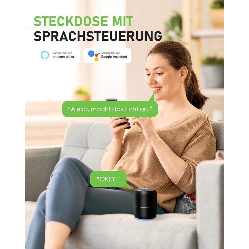 GreenSun Electricity Meter for Socket, WLAN Socket, Electricity Meter for