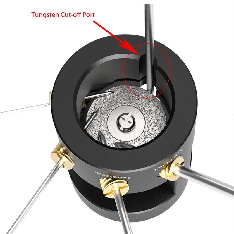 Tungsten Electrode Sharpener Grinder Head, Aluminum Alloy Tungsten Electrode Sharpener