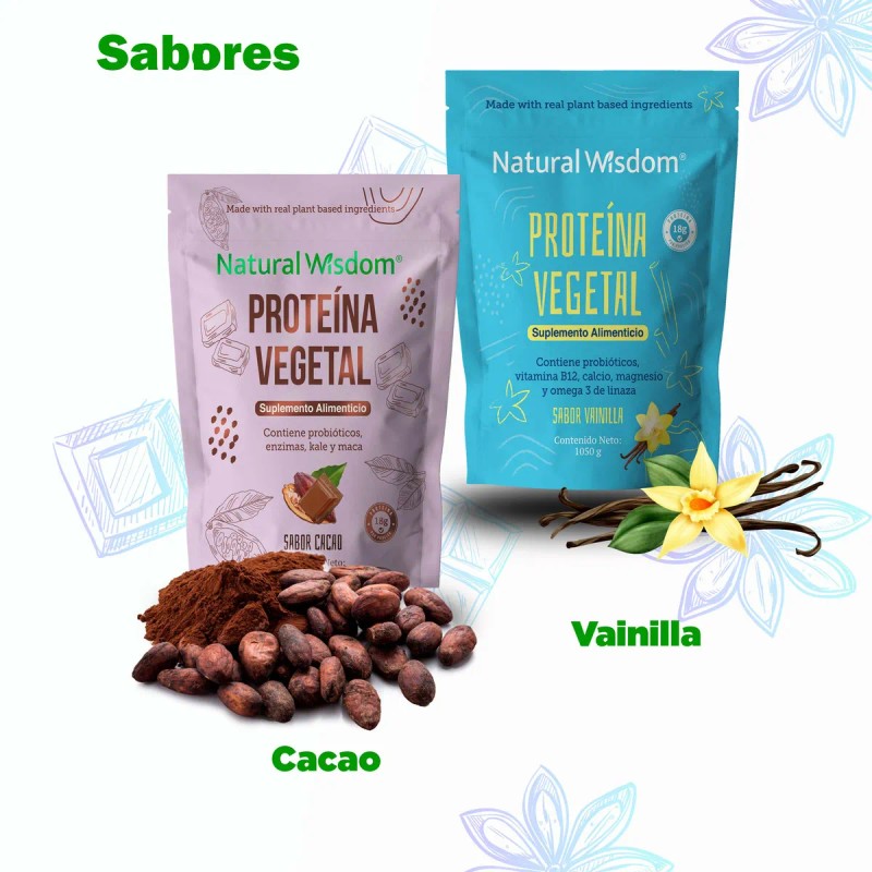 Protena Vegetal Cacao 1050 G Apoyo Al Bienestar Digestivo Con