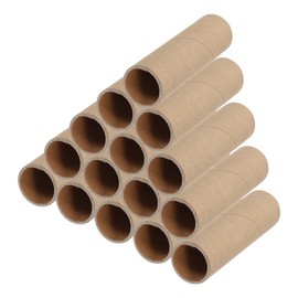 VILLCASE 15 Pack Cardboard Tubes for Craft, Brown Paper Rolls Round Cardboard Tubes Empty Paper Rolls Thick Tubes for DIY Crafts, Art and School Projects