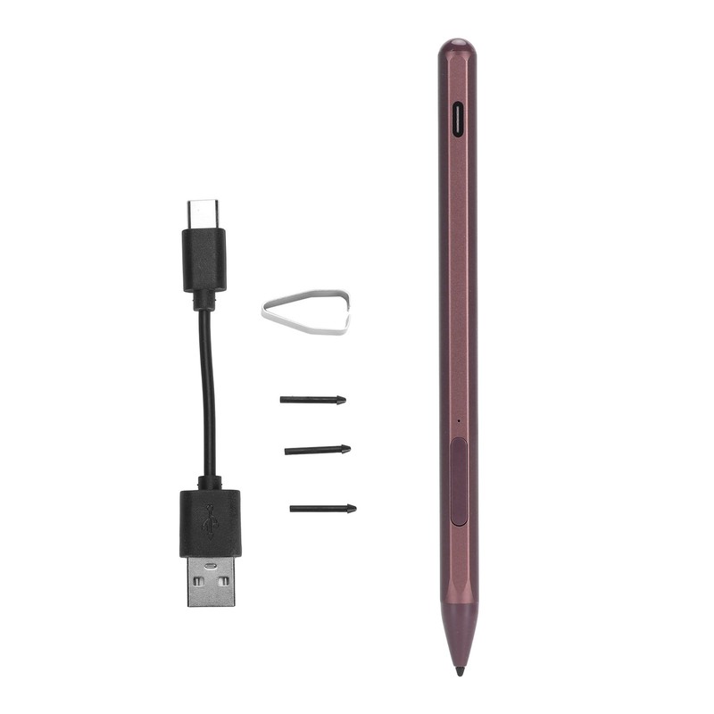 Laptop Stylus Pen with 3 Replacement Nibs Palm Rejection Rechargeable