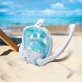 Full Face Snorkel - Anti-Fog Snorkel Goggles,Safe Breathing Scuba Accessories for Swimming Diving Training Fit for Adults