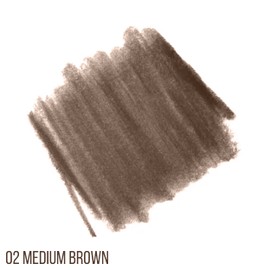 Sheila Cosmetics My Brow Pencil with Solid Formula, Dermatologically Tested, Includes Attached Sharpener, Made in Italy (02 Medium Brown)