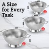 PriorityChef Premium Stainless Steel Colander for Kitchen, Durable Rice and