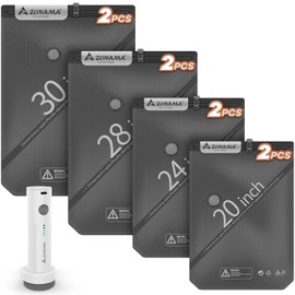 Vacuum Storage Bags with Electric Air Pump, 20 Pack (4 Jumbo, 4 Large, 4 Medium, 4 Small, 4 Roll Up Bags) Space Saving Bag for Clothes, Mattress, Blanket, Duvets, Pillows, Comforters,Travel