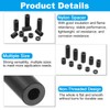 PATIKIL M4 Nylon Spacer, 100Pcs Round Spacer Standoff Non-Threaded Assortment