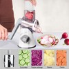 Handheld Rotary Cheese Grater Shredder- 3 Interchangeable Stainless Steel Drum