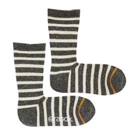 rasox (rasokkusu) Socks Cotton Striped Crew Socks Men's Women's ca130cr01 , cream
