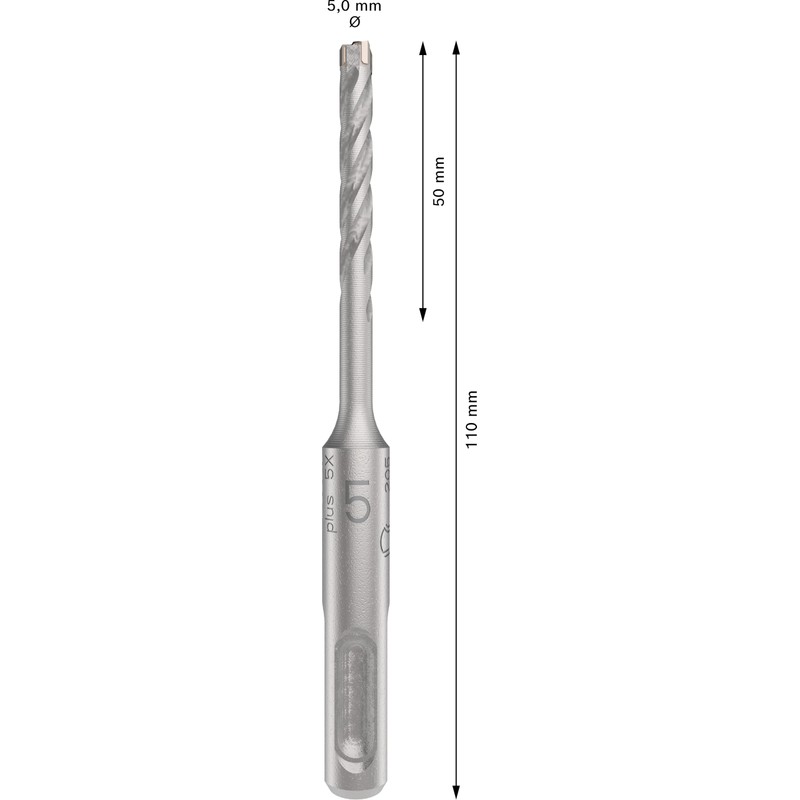 Bosch 1x PRO SDS plus-5X Hammer Drill Bit (for Reinforced