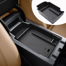 RUNROAD Upgraded Center Console Organizer Tray Compatible with Chevy Blazer 2025 2024 2023 2022 2021 2020 2019 Accessories, ABS Materials Secondary Storage Box Insert Armrest Console Tray, Black
