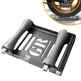 GRAND PITSTOP Motorcycle Cleaning Stand - Paddock Stand Replacement - Roller Stand for Tyre Cleaning & Chain Lubrication - GRoller (Large (Bicycles < 600 lb & Tyre Width < 240 mm))