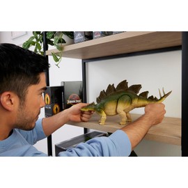 ​Mattel Jurassic World Hammond Collection Action Figure, Lost World Jurassic Park Stegosaurus, Carnivore Large Dinosaur Toy, Posable Wired Tail, JCH08