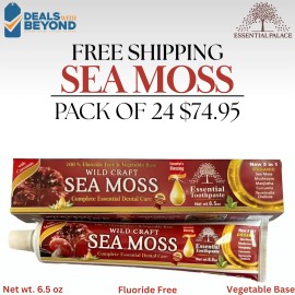 Essential Palace 24 Pack Wild Craft Sea Moss Toothpaste Essential Palace Fluoride free Vege Base