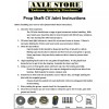 DTA 4WD Prop Shaft Driveshaft Front & Rear Joint Repair