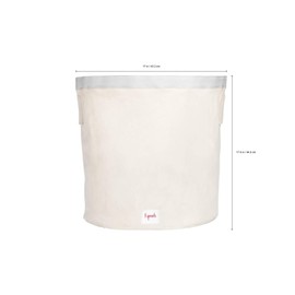 3 Sprouts Large Toy Storage Basket - Durable Kids & Baby Toy Bin with Handles for Toy Basket Storage, Round Hamper for Laundry in Nursery & Playroom, Zebra