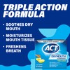 ACT Dry Mouth Lozenges With Xylitol, Sugar Free Honey-Lemon, 18