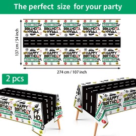 98Pcs Drivers License 16th Birthday Party Decorations for Boys New Driver Car Road 16th Birthday Plates and Napkins Tablecloth Tableware Sets for Learner Driver 16 Years Old Party Favors Serves 24