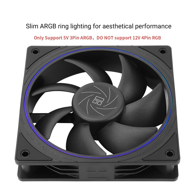 Thermalright TL-S12R CPU Fan,Case Cooler Fan, Silent Computer Reverse Fan