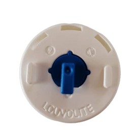 32mm Louvolite Roller Blind Sidewinder (White - Blue Pin (Up to 2.7kg))