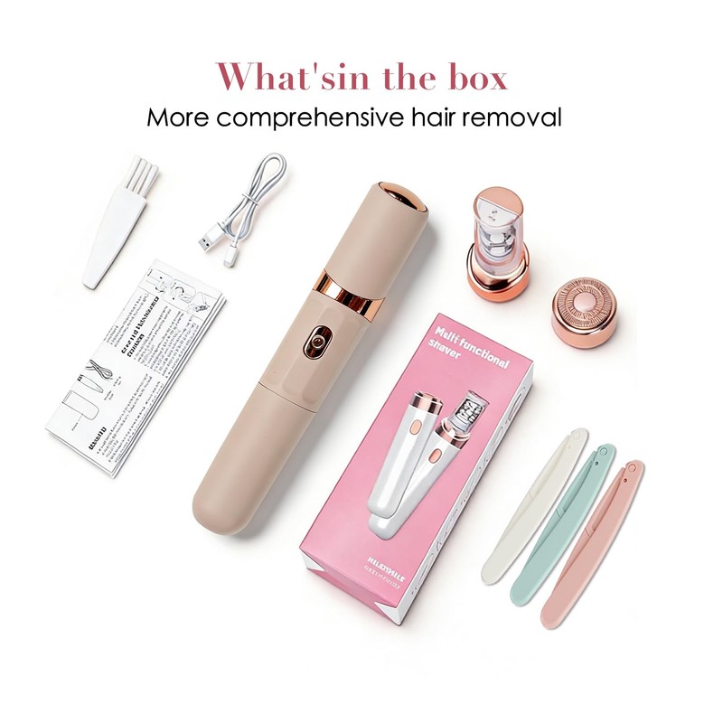 Epilator for Women, 2 in 1 Epilator & Shaver, Rechargeable