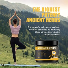 Pure Shilajit Himalayan Resin, Gold Seal Pure Shilajit Enriched with Fulvic Acid, Essential Minerals and 85+ Trace Elements to Boost Energy and Immunity, 50g Tub, Two Tubs