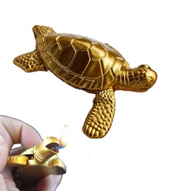 HSSFAF Butane Soft Flame Lighter,Creative Personality,Novelty Tool Lighter,Refillable and Adjustable,for Fun, Camping, Picnic, Outing, Party,Outdoor Indoor(without Gas) (Gold)