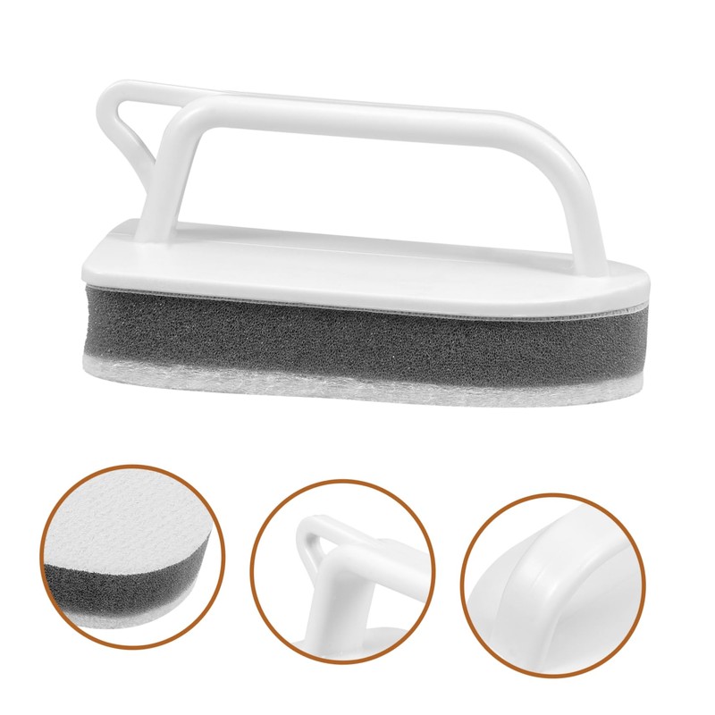 Ipetboom 1 Set Multi Purpose Cleaning Sponge with Handle Lightweight