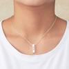 Philip Jones Silver Plated Sister Bar Necklace