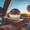 80mm Transparent Sphere K9 High Purity Photography Crystal Lens Ball