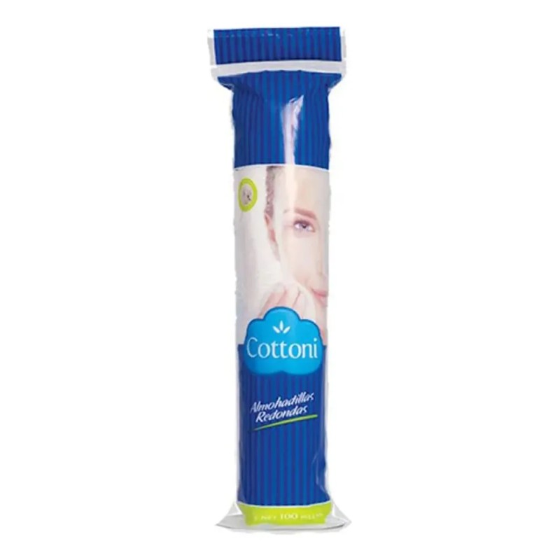 Cottoni Algodón Almohadillas Redondas Bolsa Con 100 Piezas