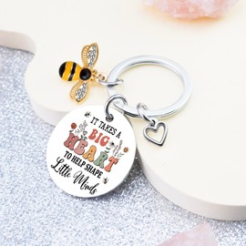 Uerifr Funny Teacher Gifts for Women Men Teachers Appreciation Gifts Teacher Keychain Gift for Teacher‘s Day Birthday Stuff for Preschool Math Kindergarten Teachers