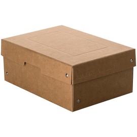Original Falken PureBox Nature. Made in Germany, 100 mm high, DIN A5. Storage box with lid made of sturdy cardboard, vegan gift box, transport box, all-purpose box