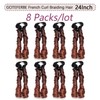 French Curl Braiding Hair Extensions Lightweight French Curl Crochet Braids