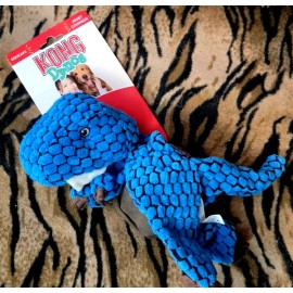 Kong Dog Dyno Blue or Green w Squeak med/large New!