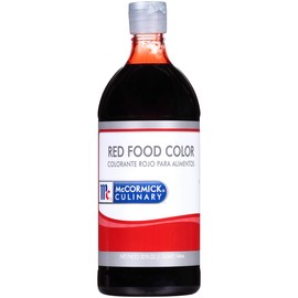 McCormick Culinary Red Food Coloring, 32 fl oz (Pack of 6) - Six 32 Fluid Ounce Bottles of Red Food Dye With Rich Red Color Perfect for Red Velvet Cakes, Frosting, Icing, Cookies and More