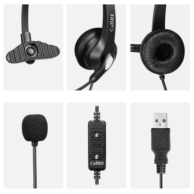 USB Headset PC for Business Skype UC Lync SoftPhone Call