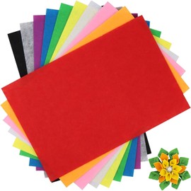 Heanvmyss Coloured Felt Fabric, 20 x 30 cm, Felt Fabric, Craft Felt 1 mm, Stiff Felt, Soft Craft Felt Fabric Sheets for DIY, Sewing Project (10 Colours)