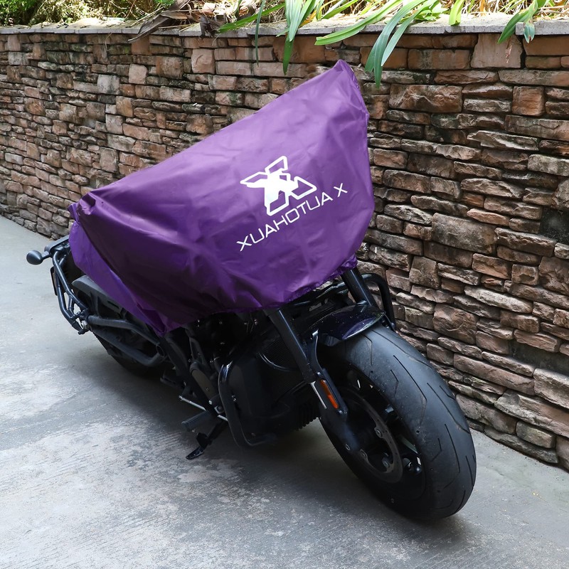 X AUTOHAUX Motorcycle Cover Lightweight Half Cover Outdoor Waterproof Rain