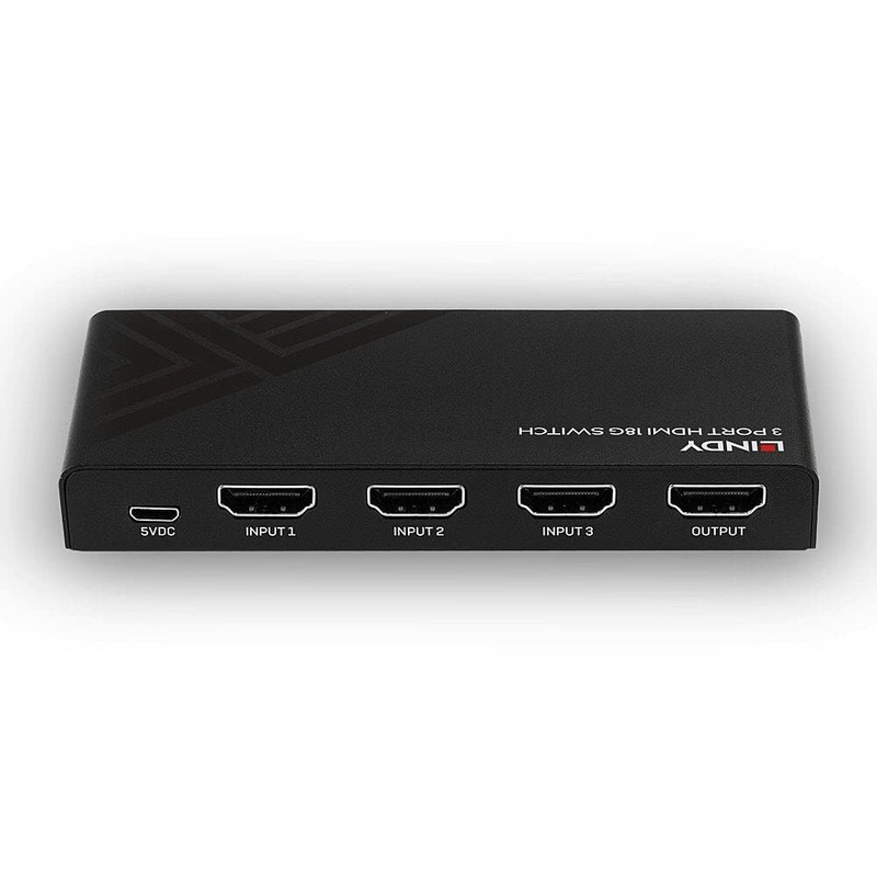 LINDY 38232 - HDMI 18G Switch, 3 Ports - Choose