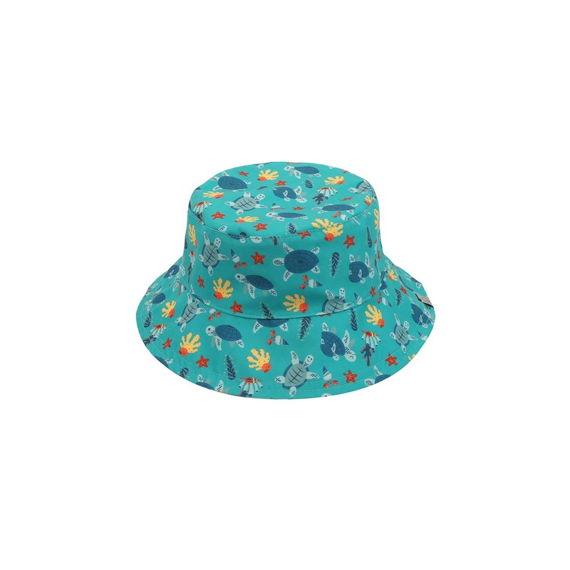 FlapJackKids - Patterned Sun Hat - Turtle/Alligator M (2-4Y)