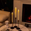 Homemory 12 Pcs Real Wax Flameless Taper Candles with Remote
