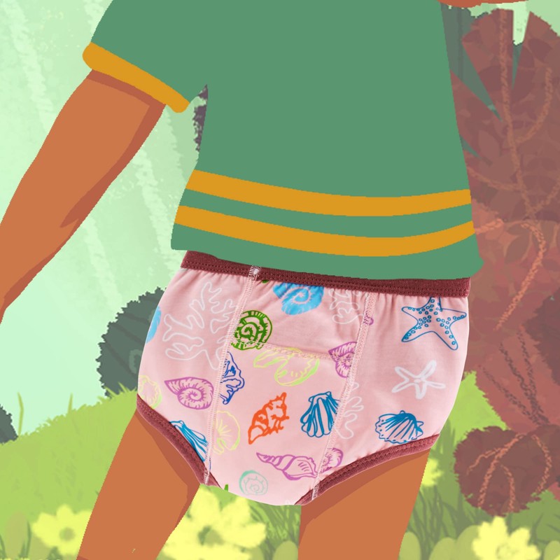 Max Shape 6 Packs of Potty Training Underwear for Girls