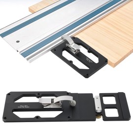 Track Saw Square with Edge Support, 90° Right Angle Track Saw Square Compatible with Festool & Makita Guide Rail, Easy Cuts