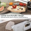 ZYWEICH Kitchen counter Bamboo Wood Corner Cutting Board, Space Saving