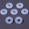 0.28 Inch Silicone Earring Backs Stopper Rings for Piercings, Clear