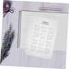 NUOBESTY 10pcs 2025 Frosted Calendar Bezel Weekly Planner Refill 2025