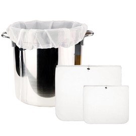 2pcs Brew Bag, 18×16/26×22 inches Straining Bag, Reusable Filter Bags Food Strainer for Juice Wine Brewing