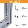 12 Sets 1010 Series Aluminum Extrusion L-Shape Inside Corner Connectors,12pcs